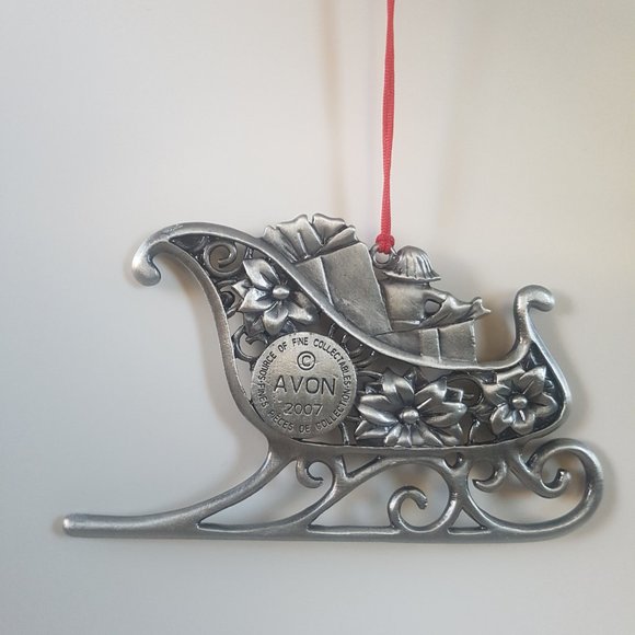 [AVON] Metal Sleigh Ornament (2007) - Picture 2 of 2